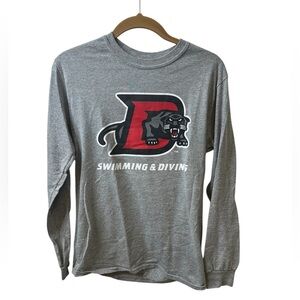 Drury Gray Long Sleeve Shirt with Panther Logo